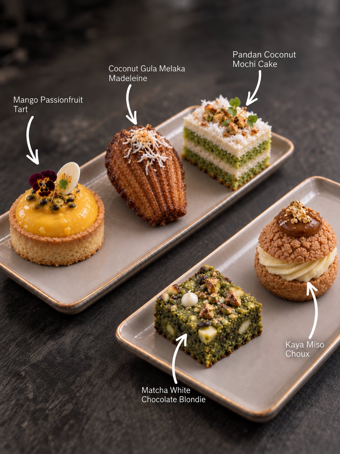 Cakes and Sweets selection, The Gathering Teabreak. Cuseho tea break catering, Singapore