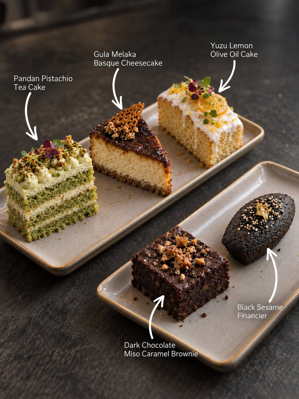 Cakes and Sweets selection, The Gathering Teabreak. Cuseho tea break catering, Singapore