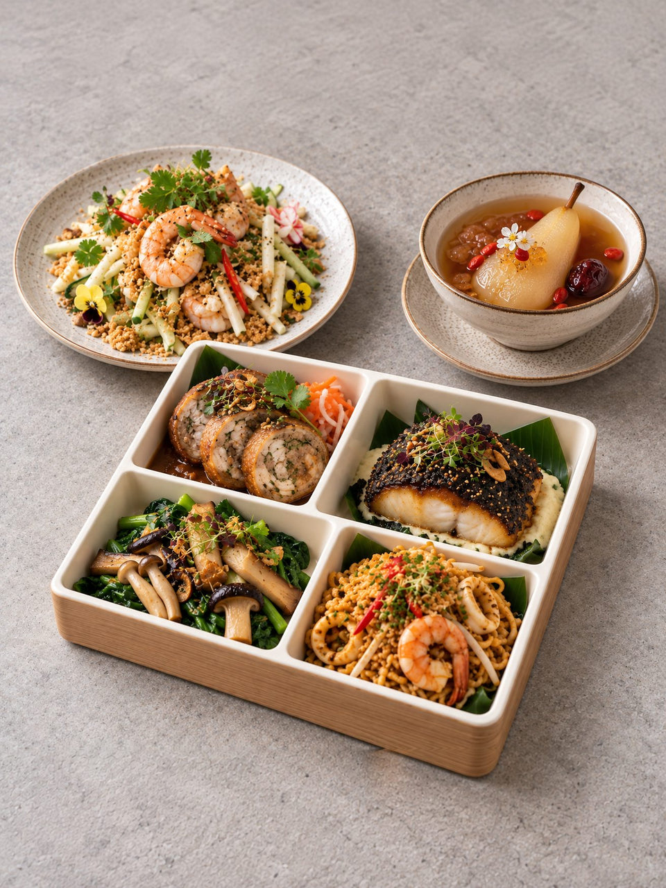 Modern Singapore Bento
