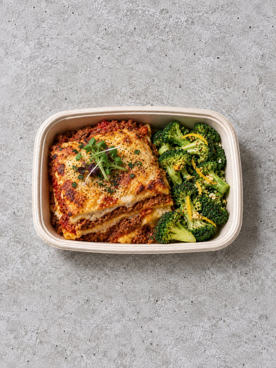 Plant Based "Meat Zero" Lasagna Gratin Bento